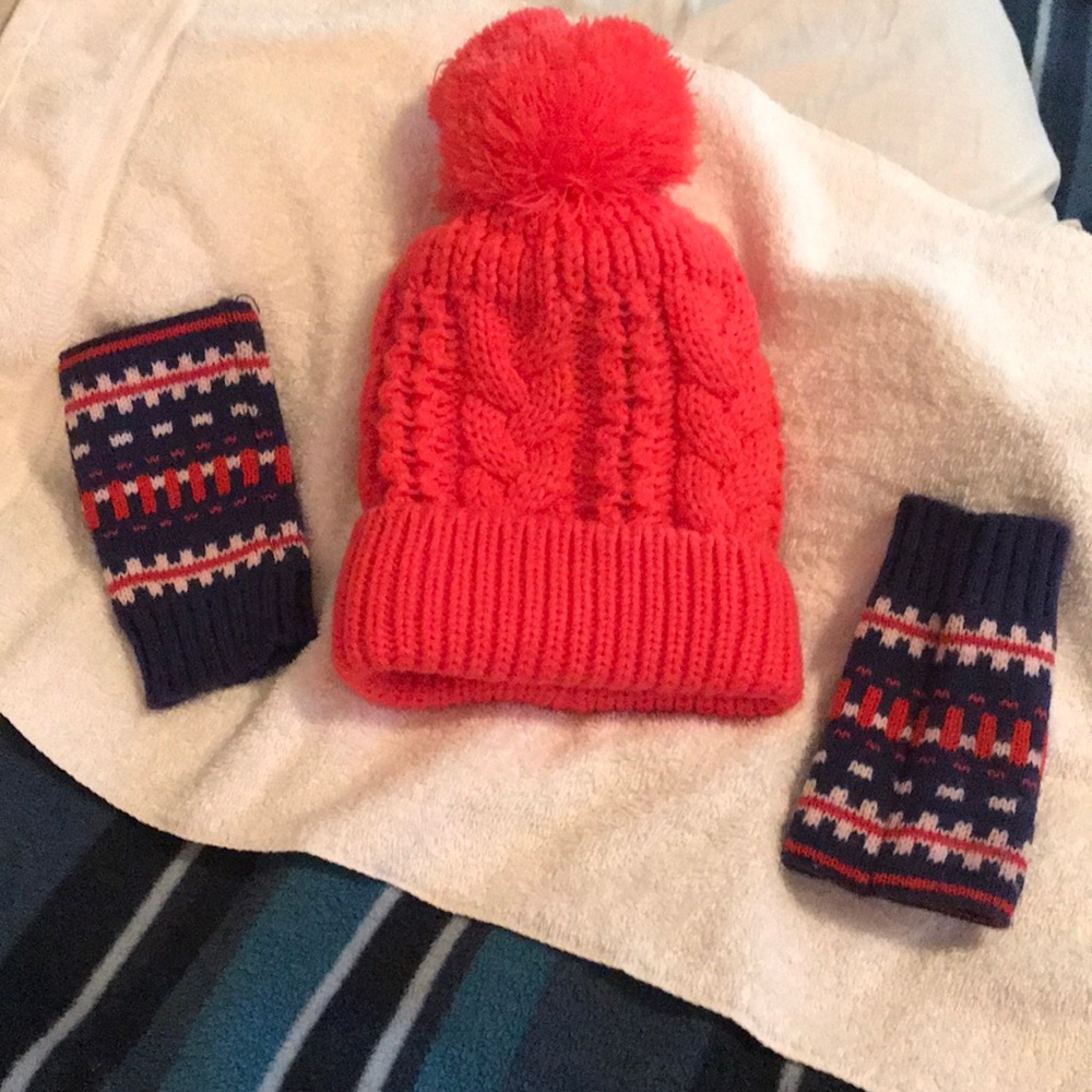 Beanie and gloves